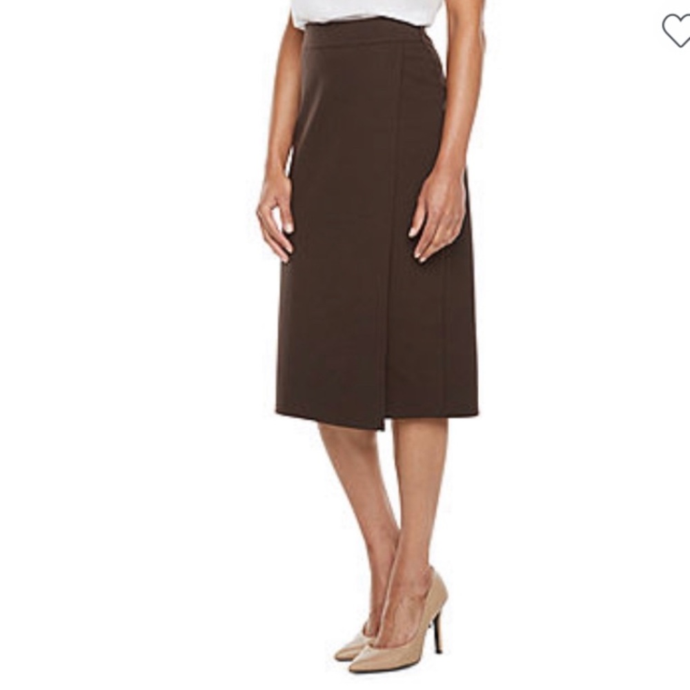 Liz Claiborne Womens Midi Pencil Skirt